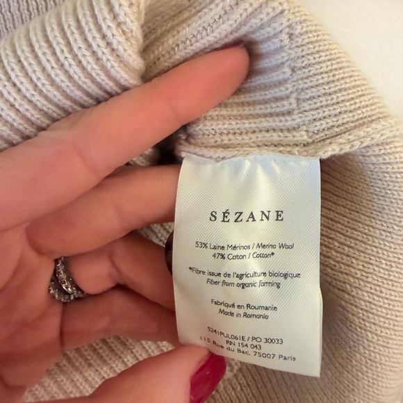 Sezane Sami Jumper sweater! Merino Wool! Small! EUC - Picture 6 of 7